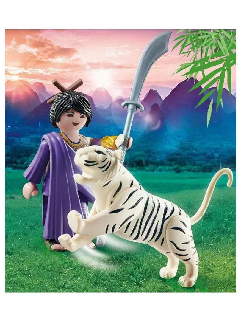 70382 'playmobil' Combattante Ninja Et Tigre - N/A