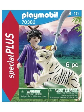 70382 'playmobil' Combattante Ninja Et Tigre - N/A