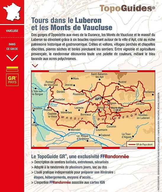 8401 TOURS DANS LE LUBERON FFRP