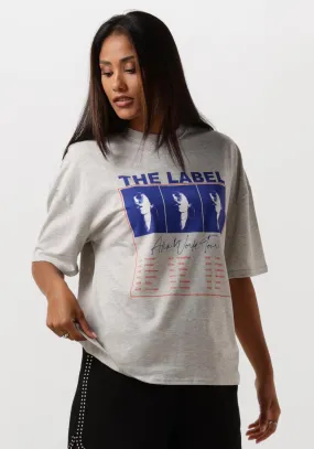 alix the label t-shirt ladies knitted alix world tour t-shirt en gris