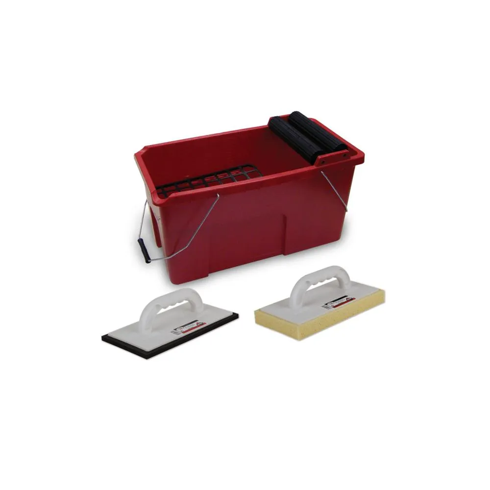 Bac à égouttoir RUBICLEAN PRO 1 + 2 taloches 24L 