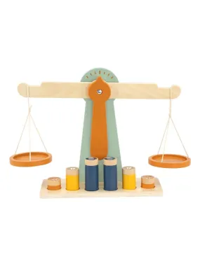 Balance en bois avec 6 poids - Trixie - Multicolore