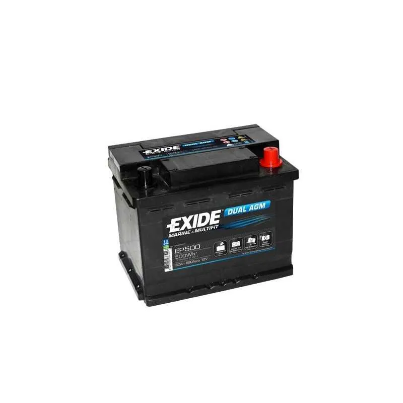 Batterie EXIDE DUAL AGM Marine & Leisure 12V 60Ah 680A