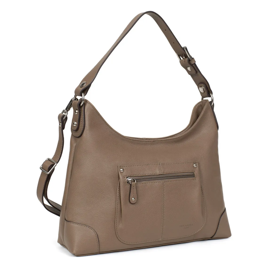 Besace Cuir CONFORT Écorce Opal | 3 Suisses