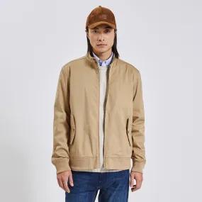 Blouson coton col montant Beige | Jules