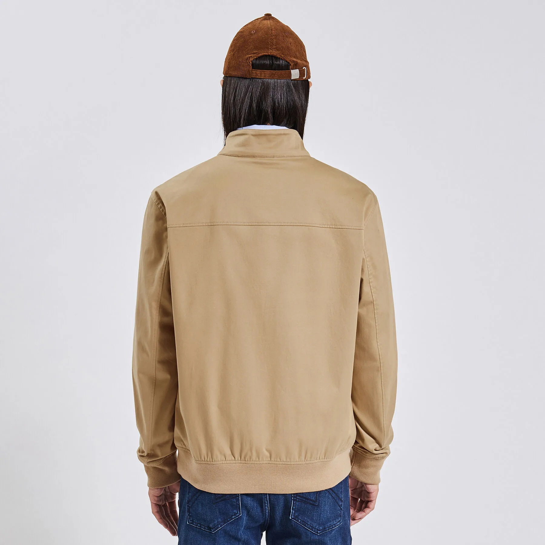 Blouson coton col montant Beige | Jules