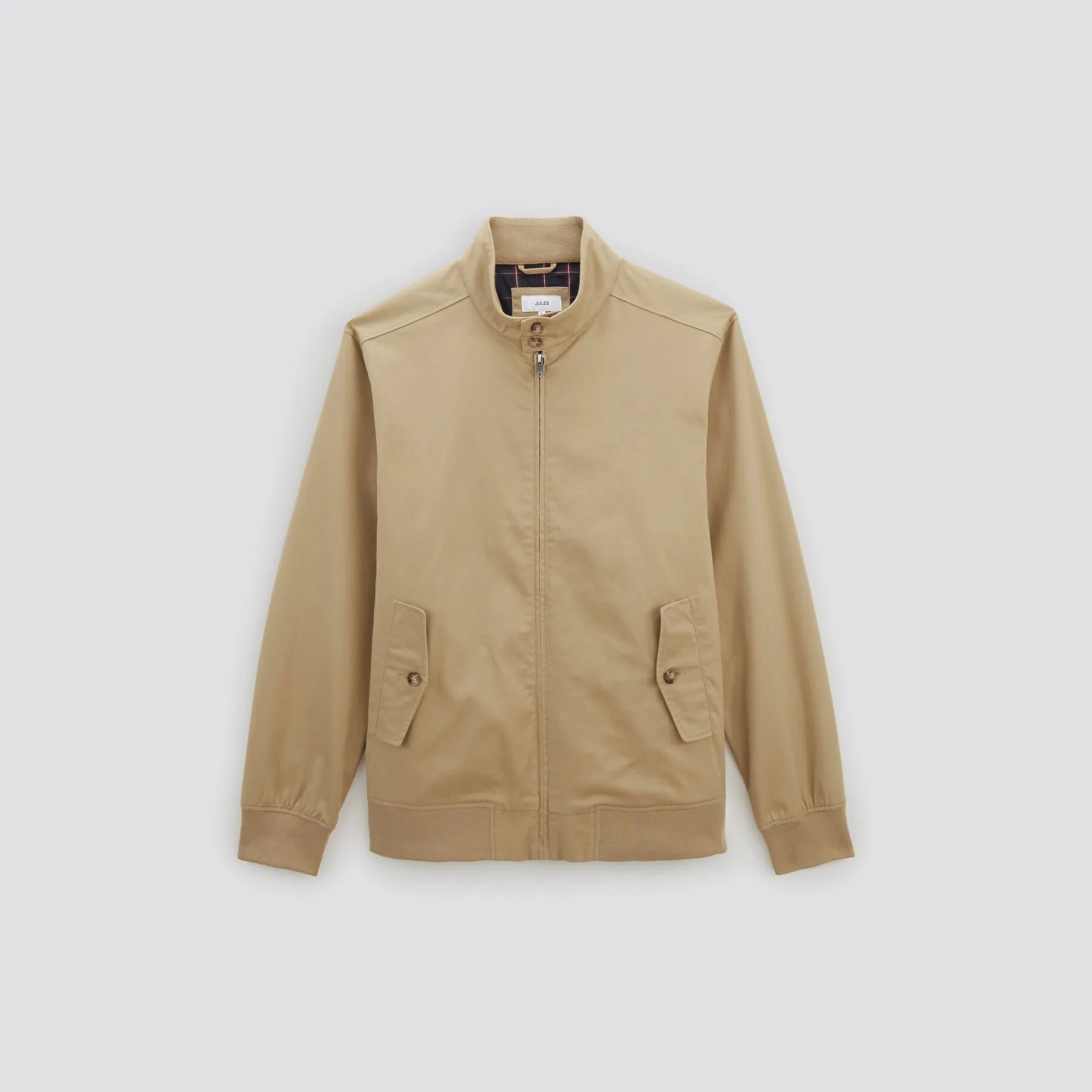 Blouson coton col montant Beige | Jules