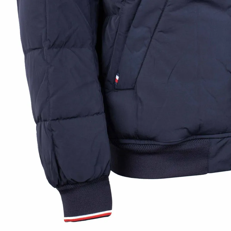 Blouson matelassé à capuche style bomber avec logo brodé Homme TOMMY 