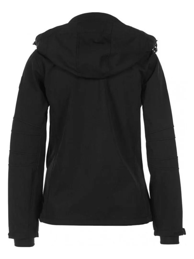 Blouson softshell femme AMALEAK - PEAK MOUNTAIN - Noir Rose