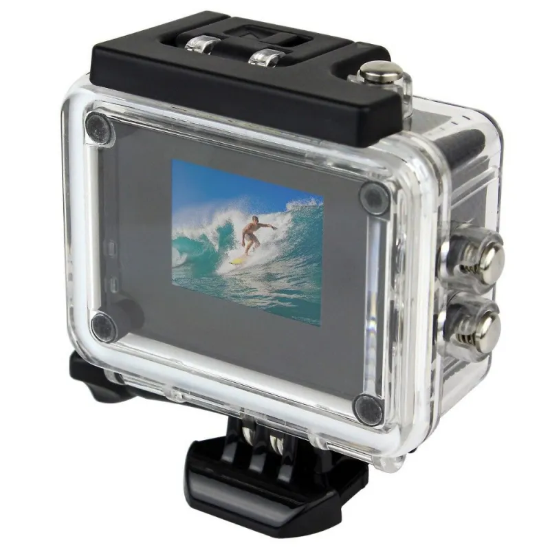 Caméra sport action étanche 1.5'' HD 720p 140° argent