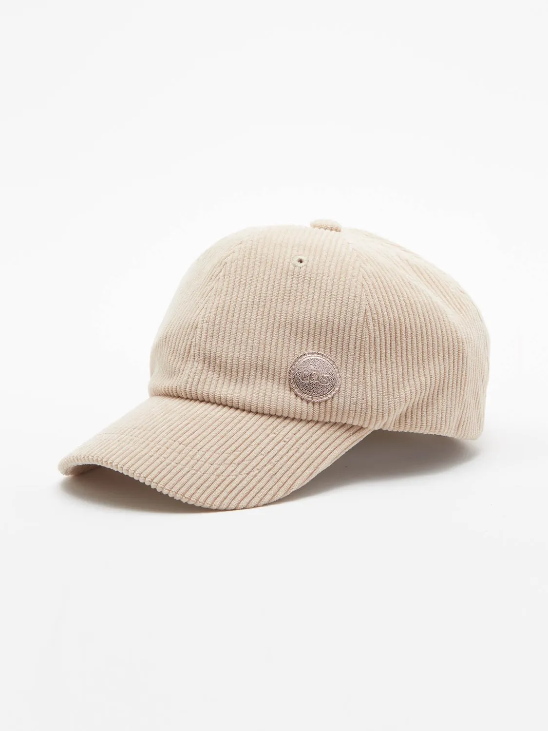 Casquette Femme Velours Côtelé Beige tbs