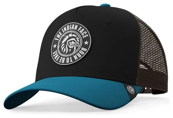 Casquette Trucker pour hommes et femmes The Indian Face Born to Be Free Bleu