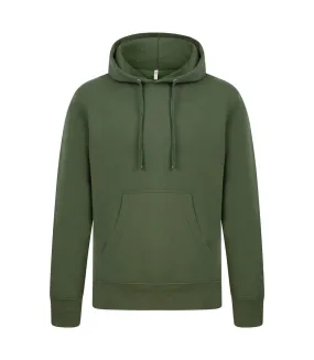 Casual Classics Sweat à capuche en coton filé pour hommes (Vert militaire) - UTAB517