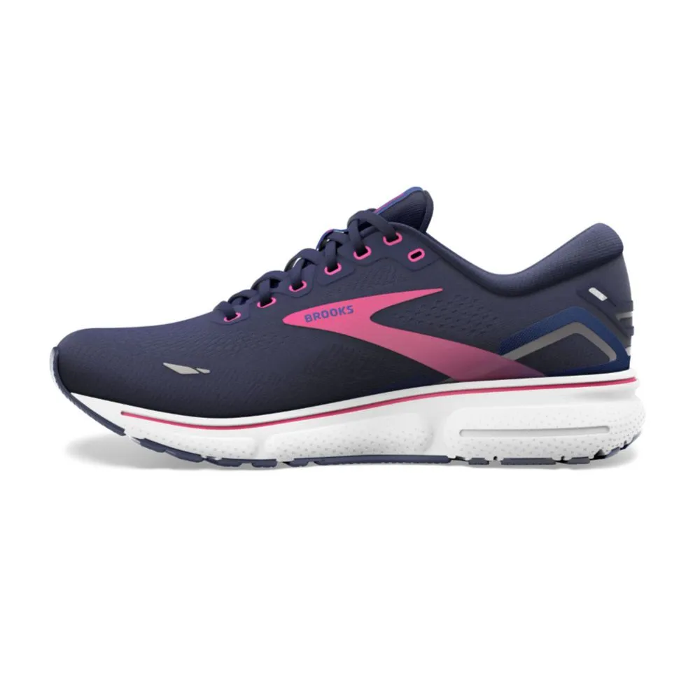 Chaussures Brooks Ghost 15 Peacoat/Blue/Pink pour Femme - 1203801B460