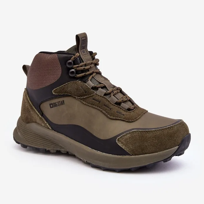 Chaussures de trekking isolées pour hommes vert Big Star MM174333