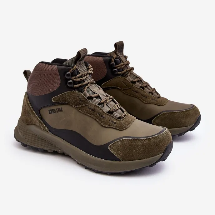 Chaussures de trekking isolées pour hommes vert Big Star MM174333