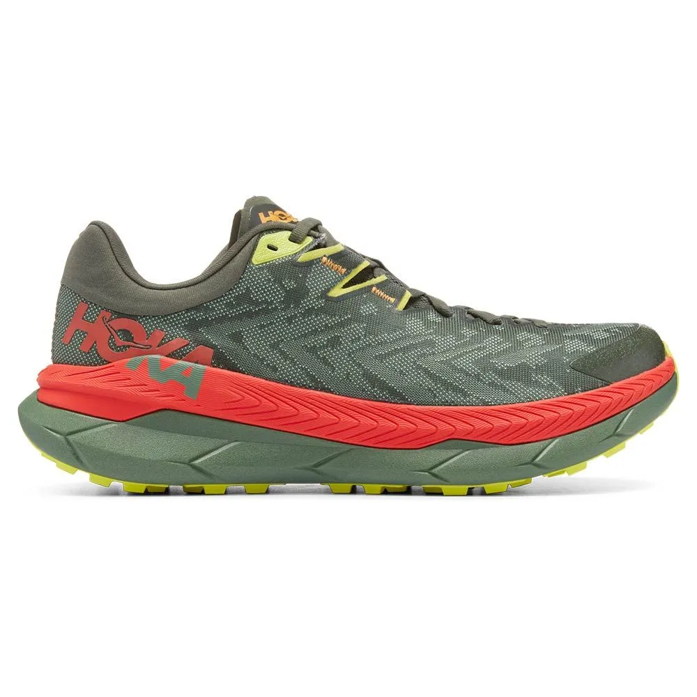 Chaussures trail running HOKA Homme | Hoka Tecton X Thyme/Fiesta pour homme | 1123161-TFST