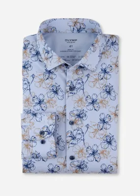 Chemise à motifs OLYMP bleue