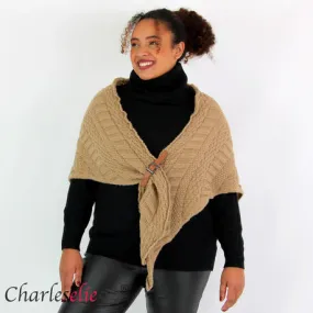 Châle femme hiver NAEMI camel