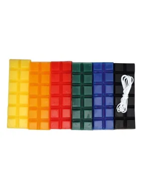 Cire à bougie 6 couleurs primaires 480 g + mèche - Multicolore