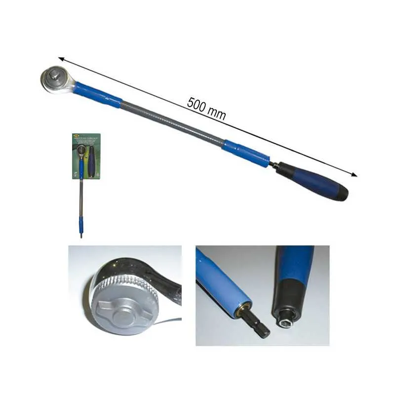 CLIQUET FLEXIBLE 72 DENTS DE 3/8” 500MM