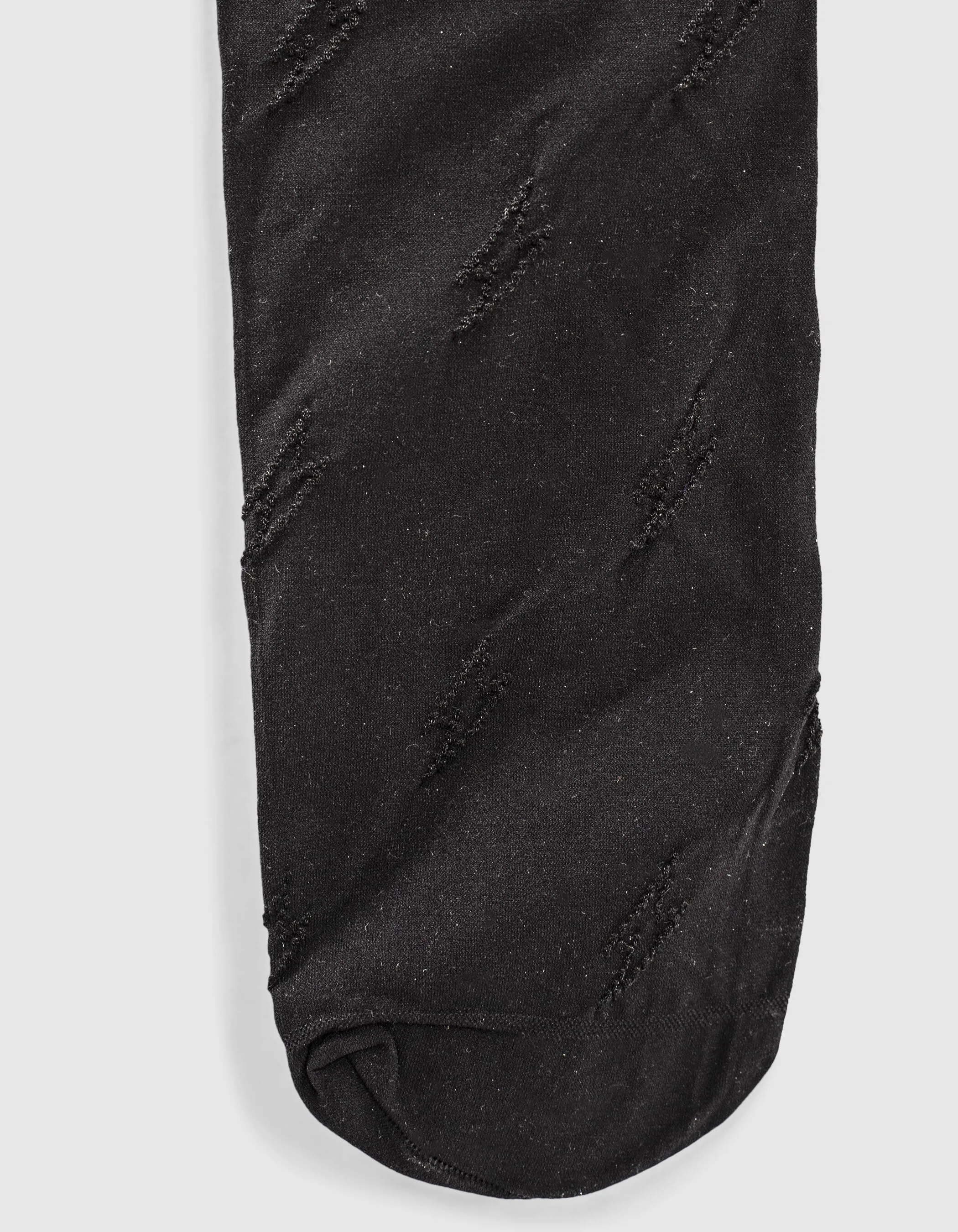 Collants noirs fins motifs éclairs fille