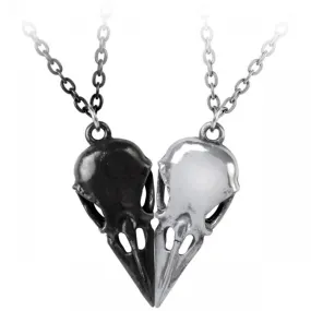 Collier Couple/Amitié 'Coeur Crane'