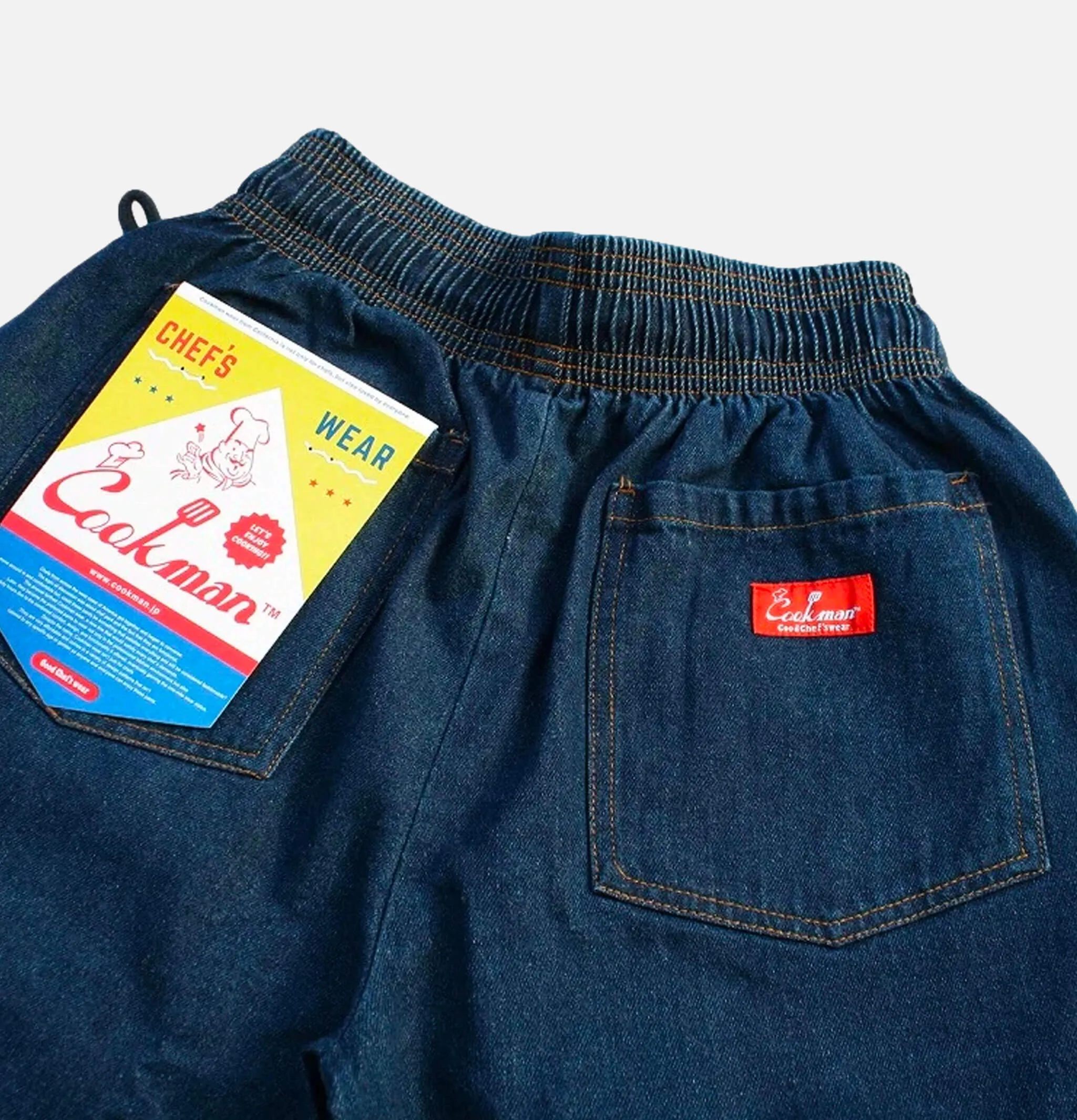 Cookman | Pantalon Chef Denim Navy | Shop Royalcheese Paris