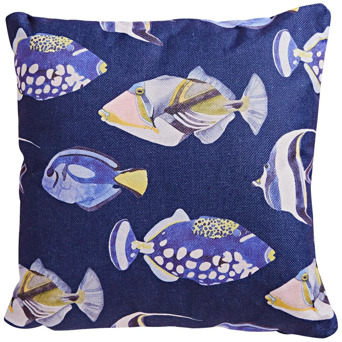 Coussin DORI en acrylique bleu indigo | 3 Suisses