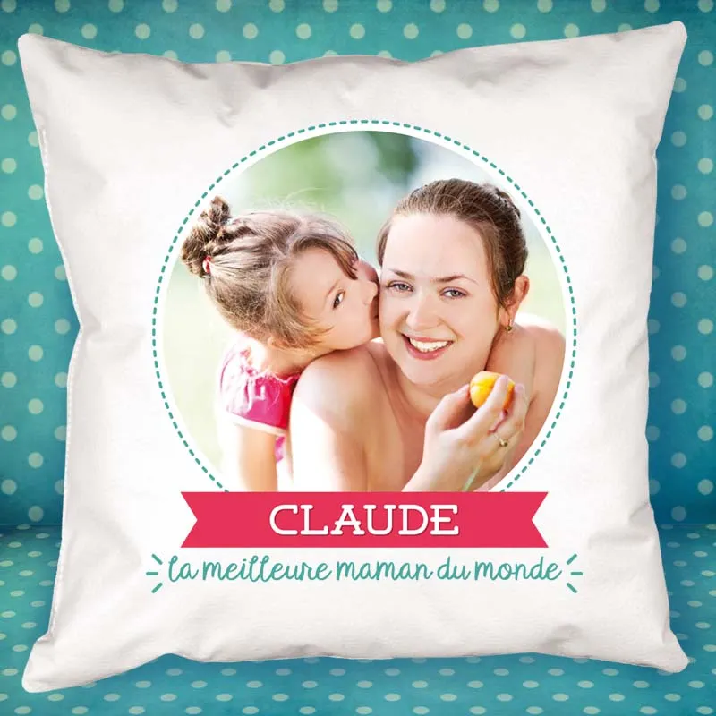 Coussin personnalisé pour maman