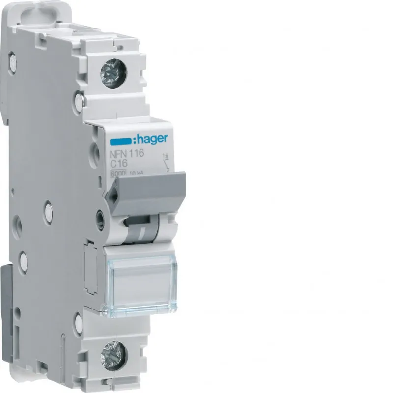 Disjoncteur 1P 6-10kA courbe C - 63A 1 module (NFN163)