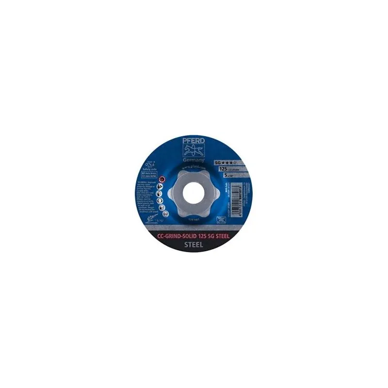 Disque à ébarber acier cc-grind PFERD "887073" diamètre 125