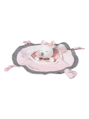 Doudou Mouchoir Souris danseuse étoile en velours Rose - SAUTHON - Rose