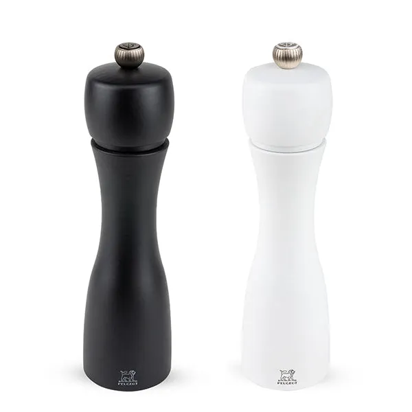 Duo moulins à poivre et sel Tahiti noir et blanc Peugeot 