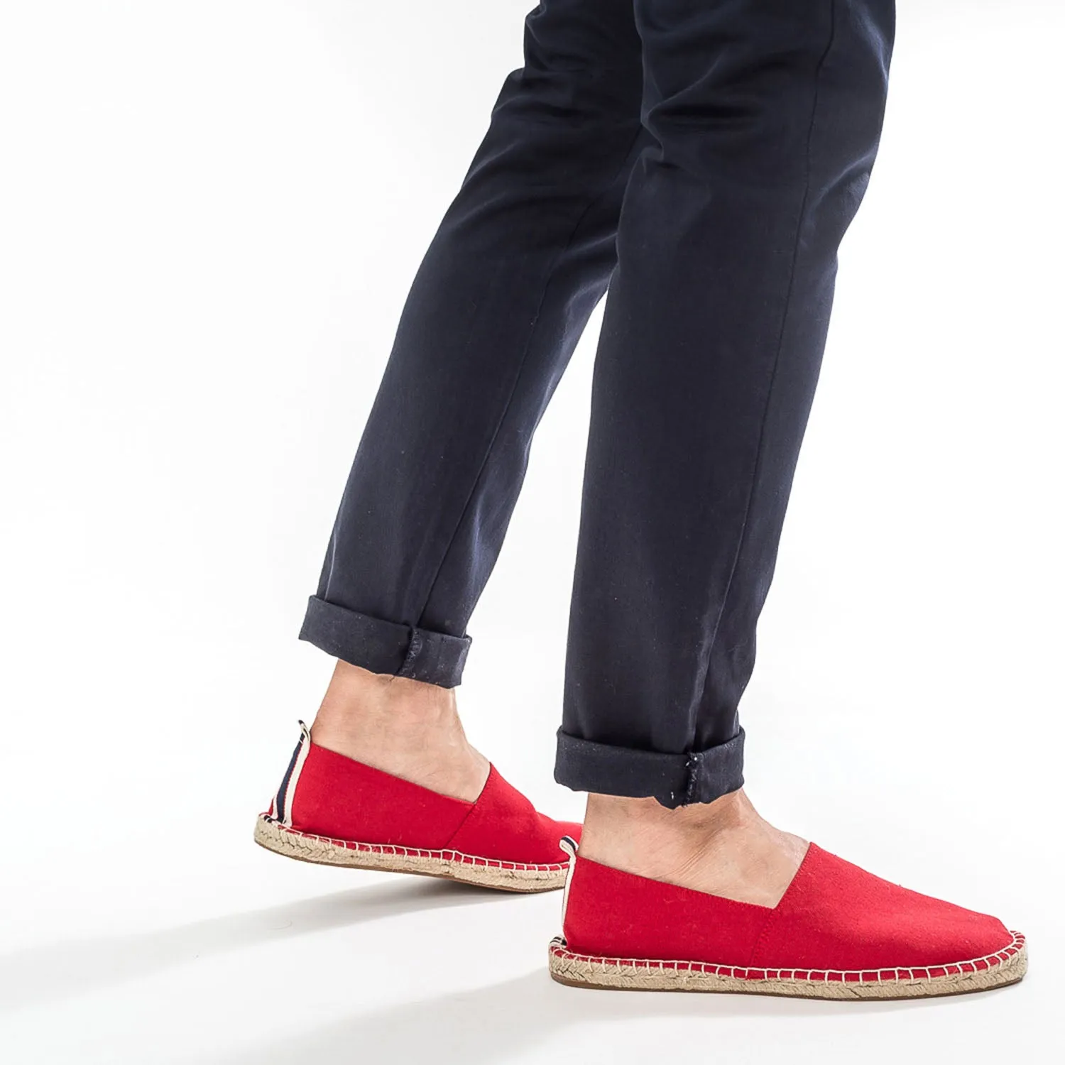 Espadrille rouge en toile - Eram Homme | ERAM