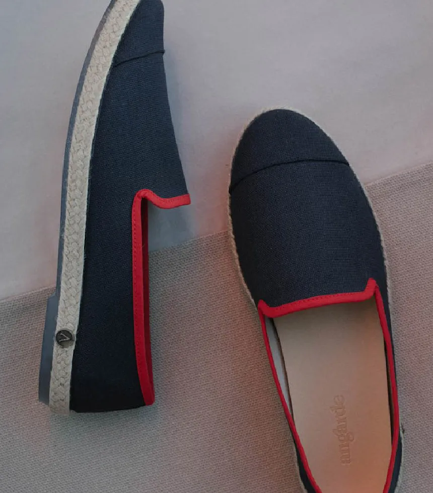 Espadrilles éco-responsables pour homme Navy Red