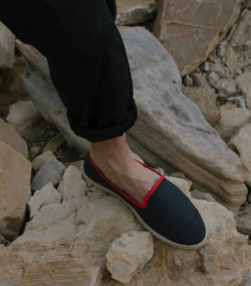 Espadrilles éco-responsables pour homme Navy Red