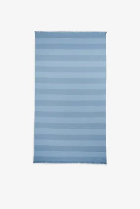 Fouta rayé bleu ciel