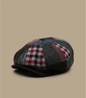 Gavroche grise patchwork laine - Hatteras Patchwork Stetson : Headict