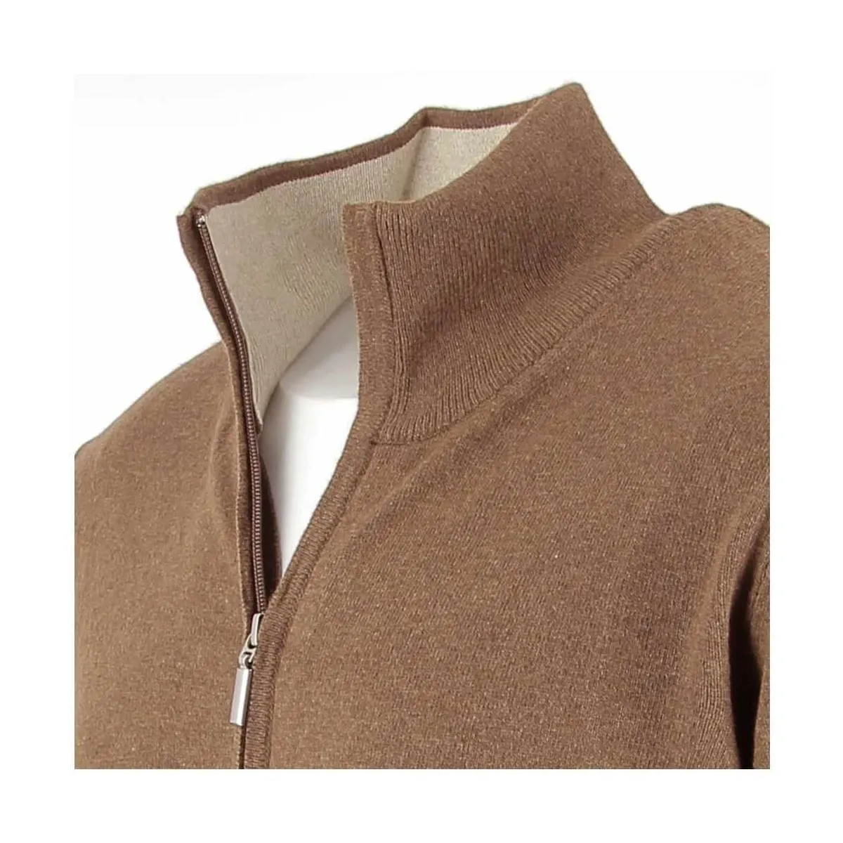 Gilet homme Cachemire Collection marron - Matière noble 39.90€
