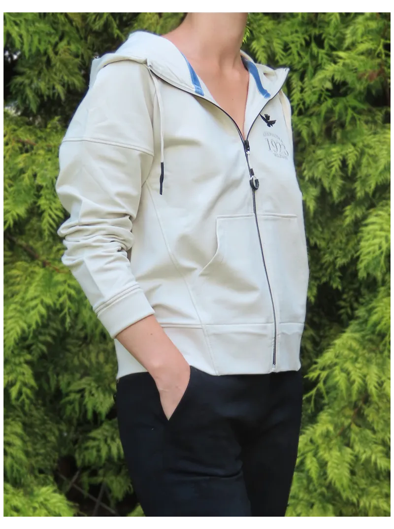 Gilet zippé à capuche Aeronautica Militare