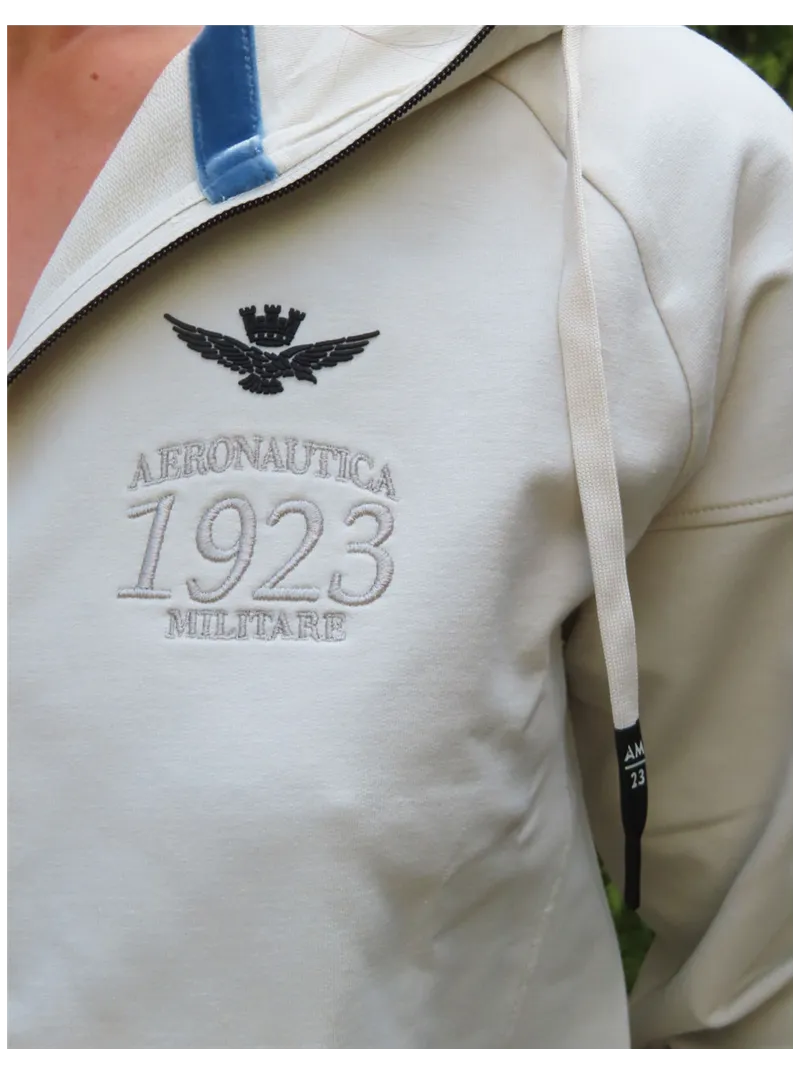 Gilet zippé à capuche Aeronautica Militare
