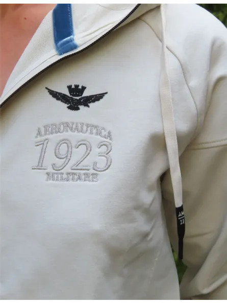 Gilet zippé à capuche Aeronautica Militare