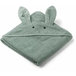 Grande cape de bain en coton bio | Lapin Peppermint - Liewood