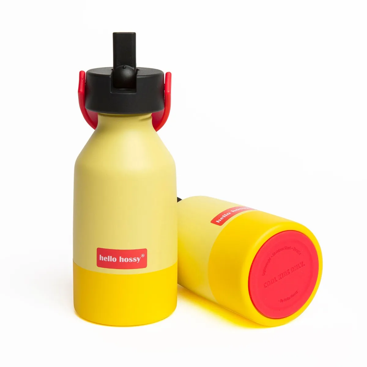 Hello Hossy - Gourde jaune pour enfants de 470 ml