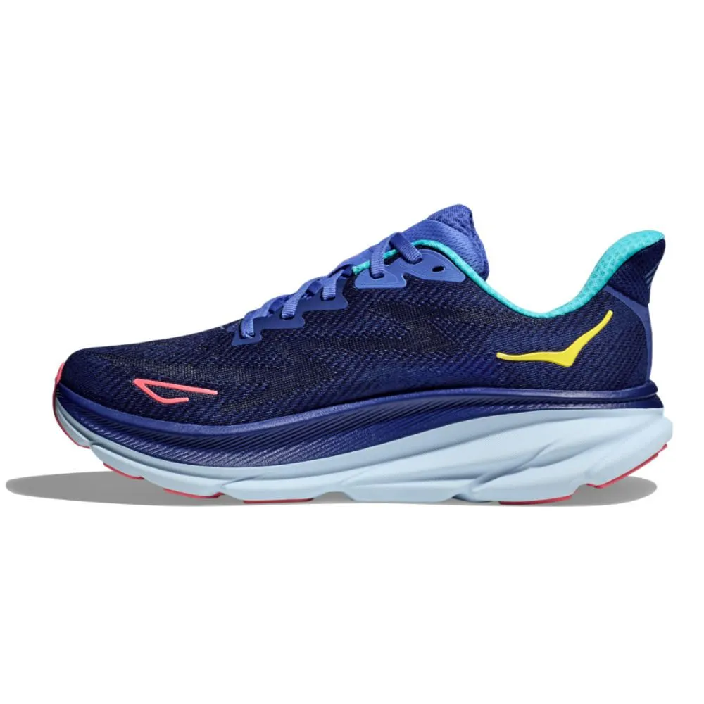 Hoka Clifton 9 Bleue et Orange pour Femme - 1127896-BBCRM