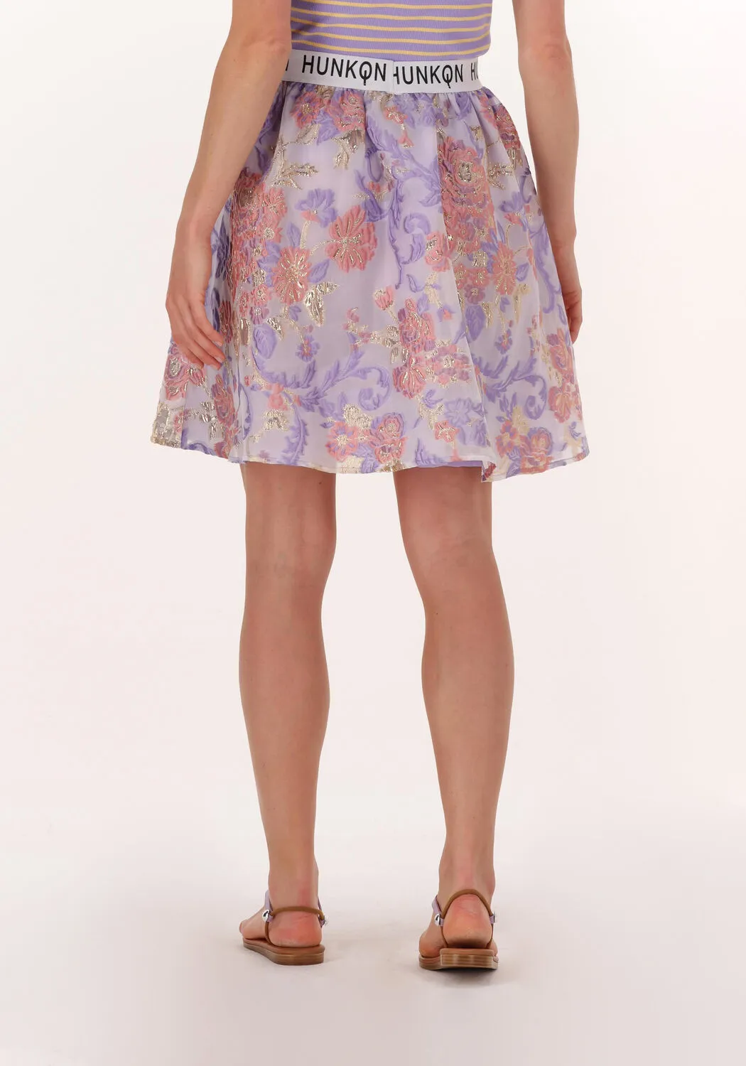 hunkon mini-jupe coco skirt lilas
