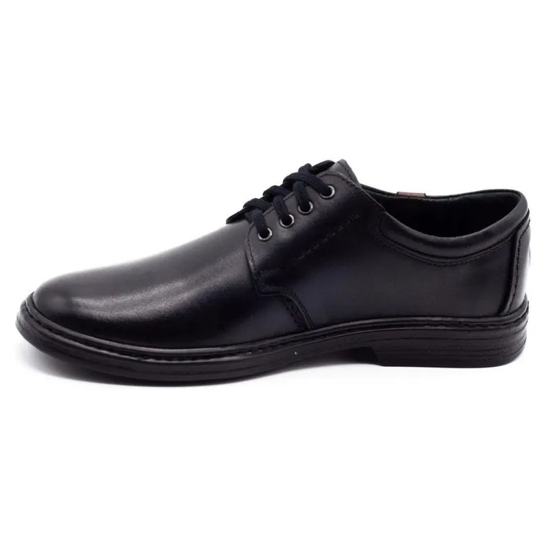 Joker Chaussures pour hommes en cuir 415 noir le noir