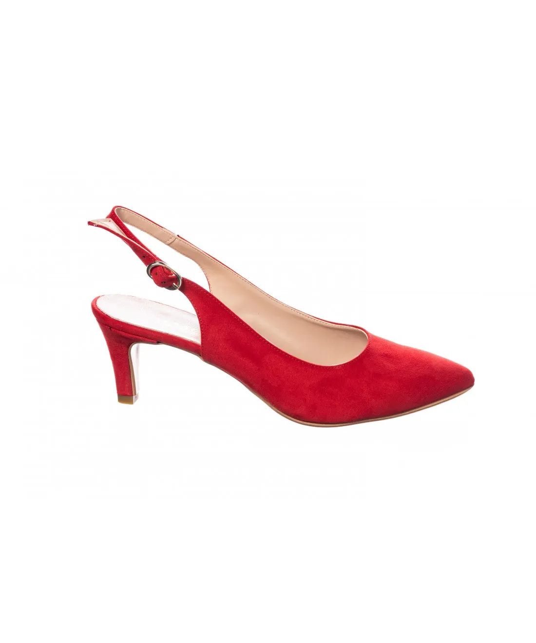 La touche de rouge sans trop de hauteur: escarpin femme pointue OSMOSE