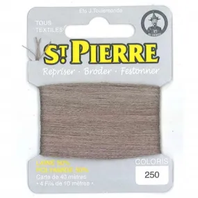 Laine Saint Pierre pour repriser / broder - taupe clair n°250